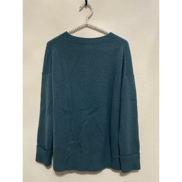 360 Cashmere Sweater Size XS Green Quiet Luxury Minimalist Capsule Pullover Knit - Picture 7 of 10